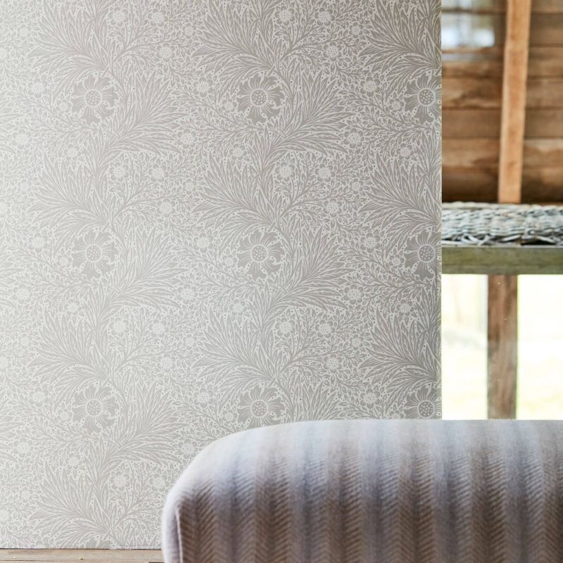 Pure Marigold Wallpaper - Black Ink - 216535 - Morris & Co - Premier Wallcovering