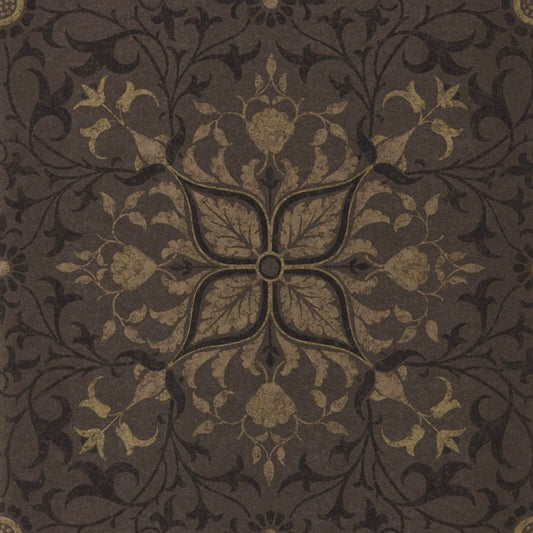 Pure Net Ceiling Wallpaper - Charcoal/Gold - 216036 - Morris & Co - Premier Wallcovering