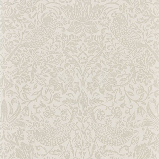 Pure Strawberry Thief Wallpaper - Ecru/Cream - 216020 - Morris & Co - Premier Wallcovering