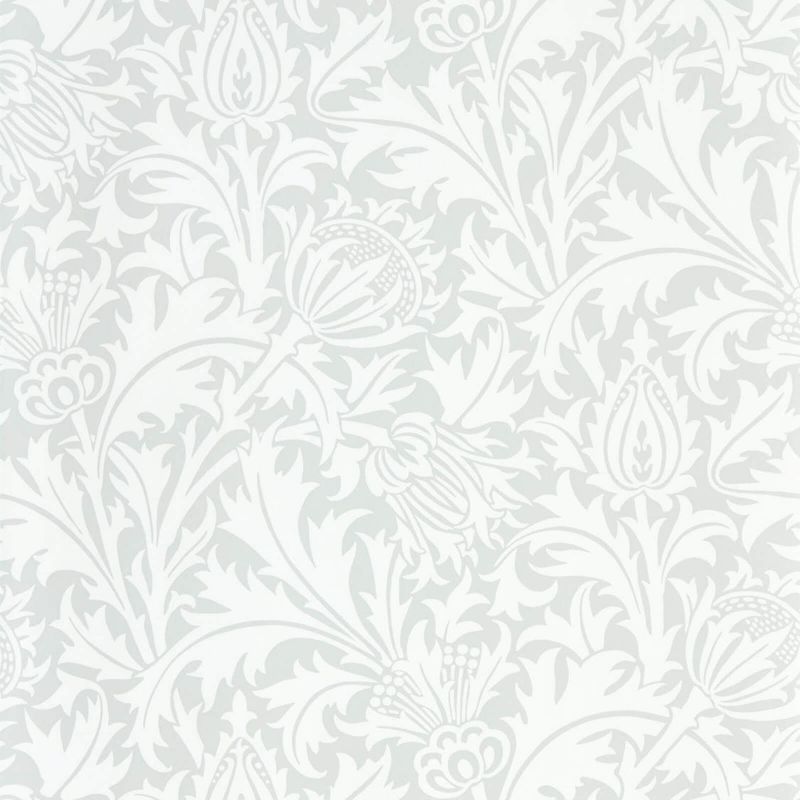 Pure Thistle Wallpaper - Grey Blue - 216550 - Morris & Co - Premier Wallcovering