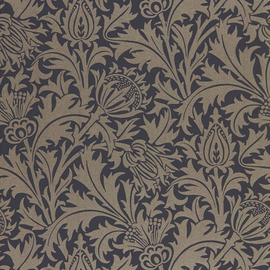 Pure Thistle Wallpaper - Black Ink - 216549 - Morris & Co - Premier Wallcovering