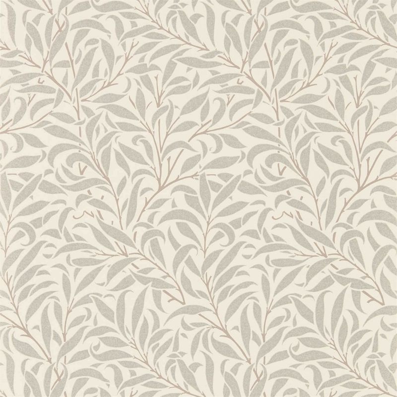 Pure Willow Bough Wallpaper - Ecru/Silver - 216023 - Morris & Co - Premier Wallcovering
