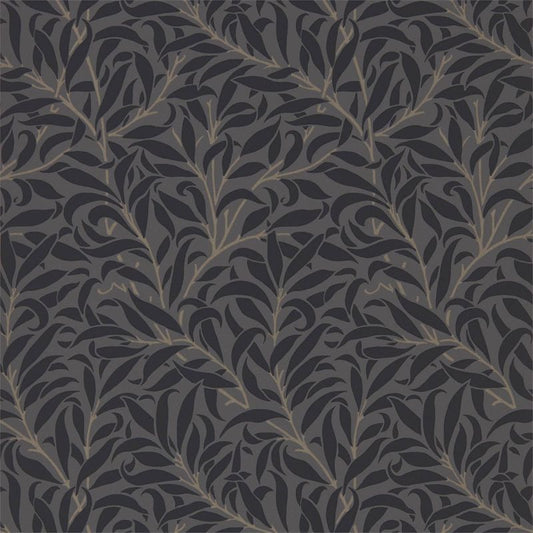 Pure Willow Bough Wallpaper - Charcoal/Black - 216026 - Morris & Co - Premier Wallcovering