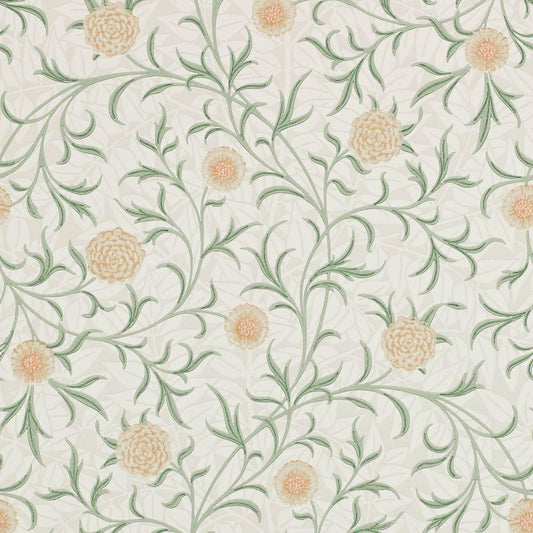Scroll Wallpaper - Thyme/Pear - 210365 - Morris & Co - Premier Wallcovering