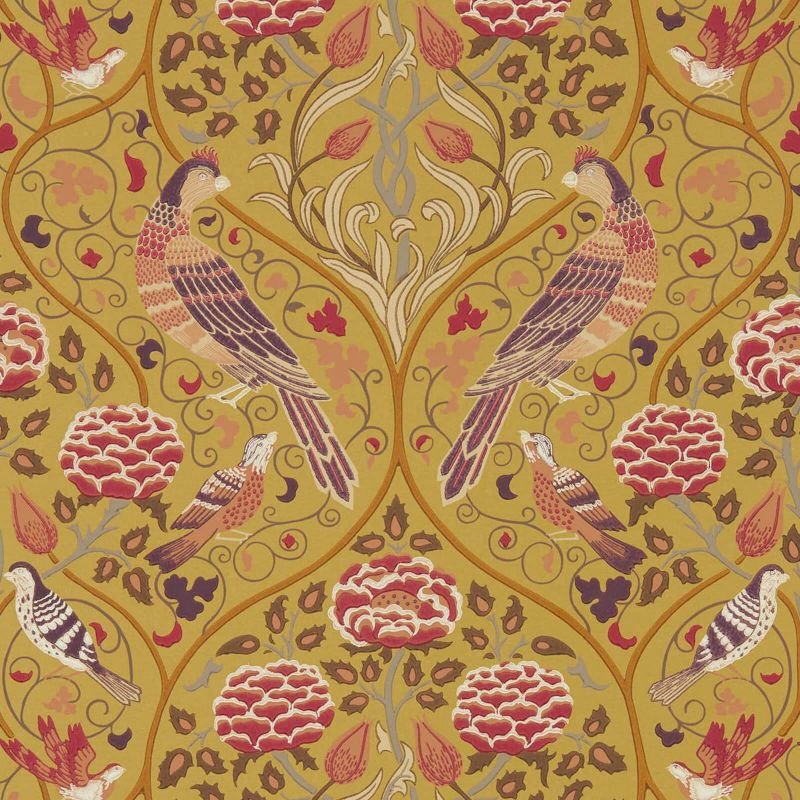Seasons By May Wallpaper - Saffron - 216685 - Morris & Co - Premier Wallcovering