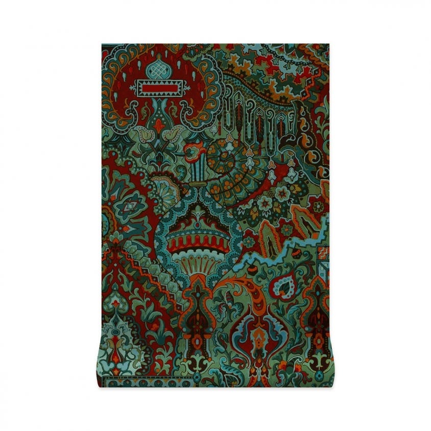 Shambala Wallpaper - House of Hackney - 1 - WA - SHA - DI - EME - XXX - Premier Wallcovering