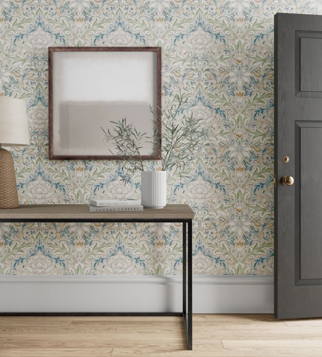 Simply Severn Wallpaper - Bayleaf/Annatto - 217074 - Morris & Co - Premier Wallcovering