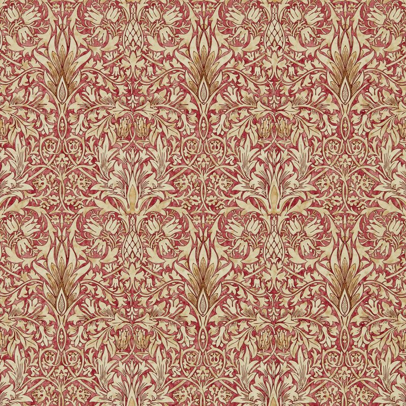 Snakeshead Wallpaper - Madder/Gold - 216426 - Morris & Co