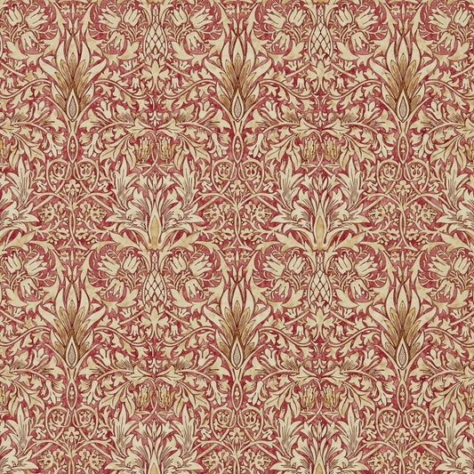 Snakeshead Wallpaper - Madder/Gold - 216426 - Morris & Co