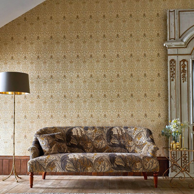 Snakeshead Wallpaper - Charcoal/Spice - 216425 - Morris & Co