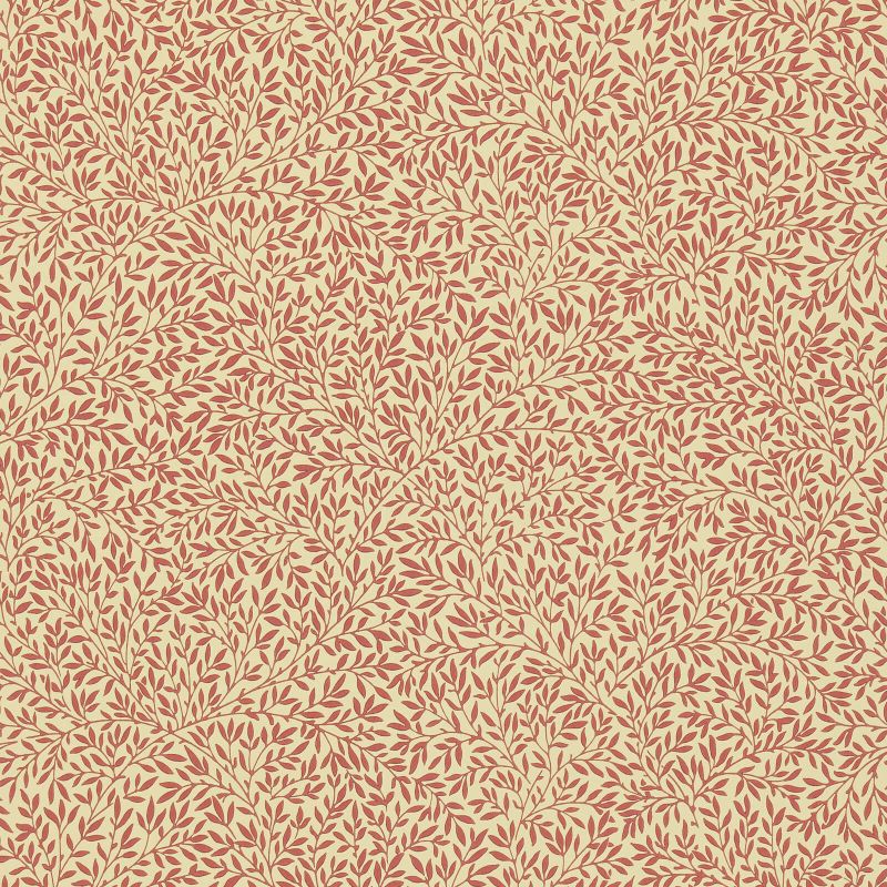 Standen Wallpaper - Beige/Brick Red - DMC148118 - Morris & Co - Premier Wallcovering
