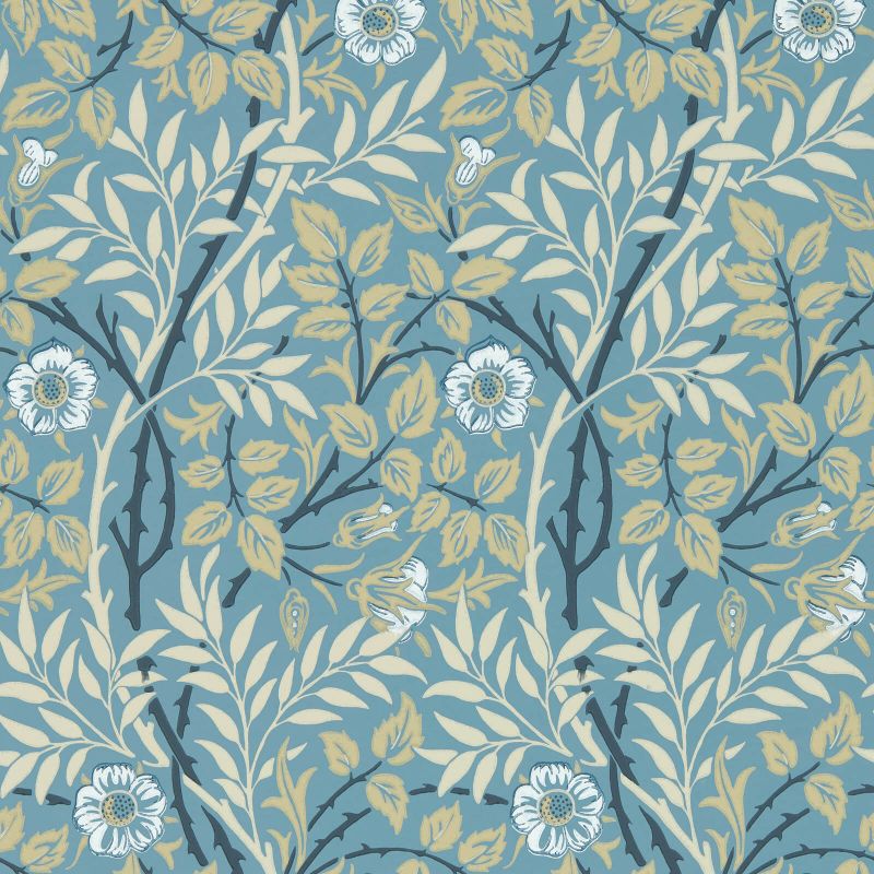Sweet Briar Wallpaper - Mineral/Linen - 217369 - Morris & Co - Premier Wallcovering