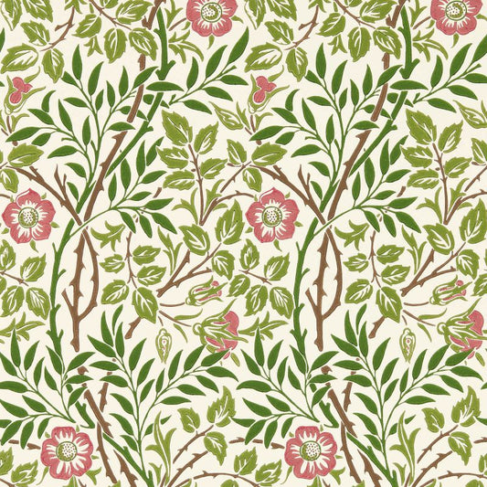 Sweet Briar Wallpaper - Boughs/Rose - 217370 - Morris & Co - Premier Wallcovering