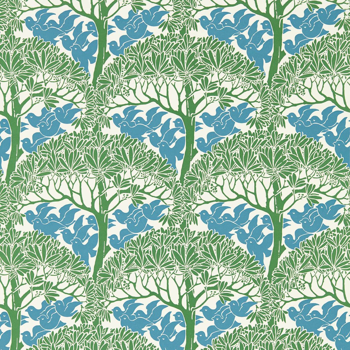 The Savaric Wallpaper - Garden Green - 217340 - Morris & Co - Premier Wallcovering