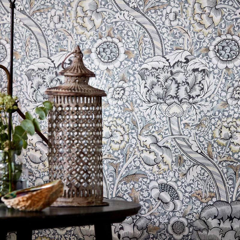Wandle Wallpaper - Indigo/Madder - 216420 - Morris & Co