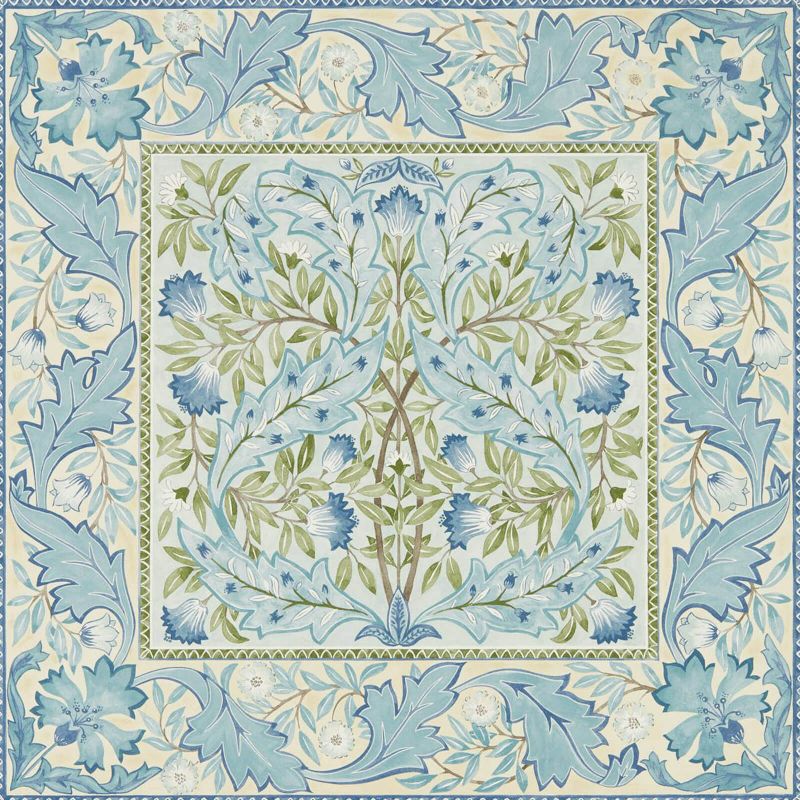 Wilhelmina Wallpaper - Indigo - 216671 - Morris & Co - Premier Wallcovering