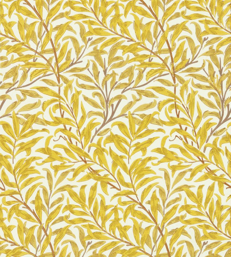 Willow Boughs Wallpaper - Summer Yellow - 217089 - Morris & Co - Premier Wallcovering