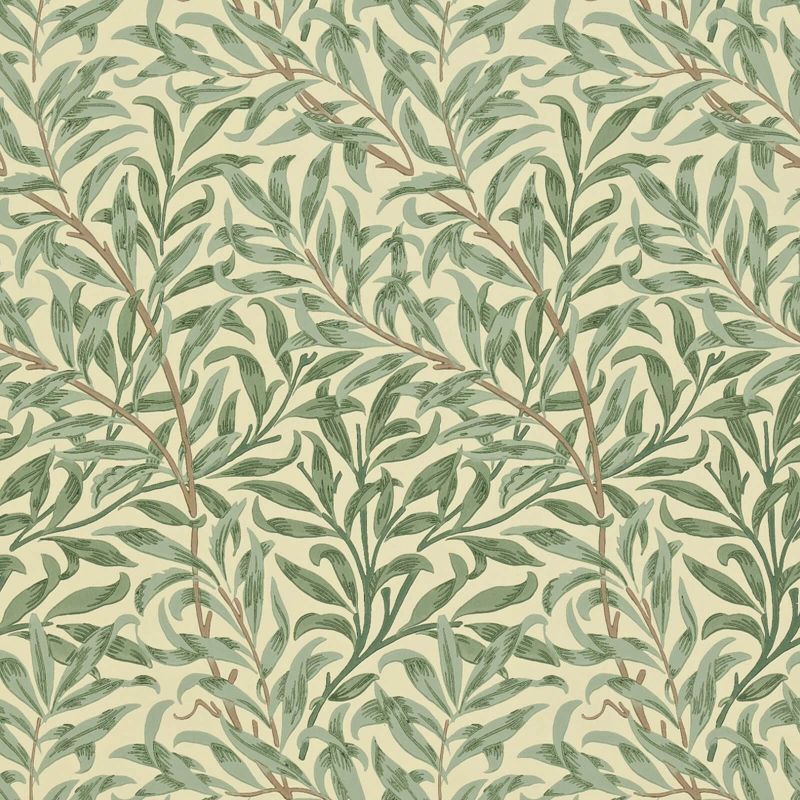 Willow Boughs Wallpaper - Green - DGW1WB101 - Morris & Co - Premier Wallcovering