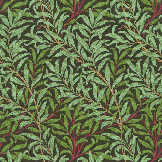 Willow Boughs Wallpaper - Bitter Chocolate - 216950 - Morris & Co - Premier Wallcovering