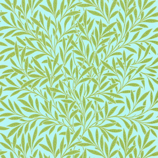 Willow Wallpaper - Sky/Leaf - 216964 - Morris & Co - Premier Wallcovering
