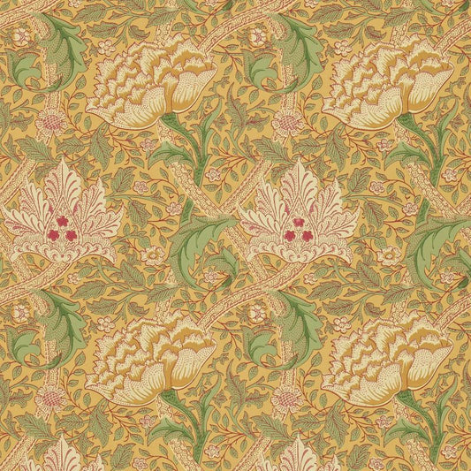Windrush Wallpaper - Gold/Thyme - DMI1W6102 - Morris & Co - Premier Wallcovering