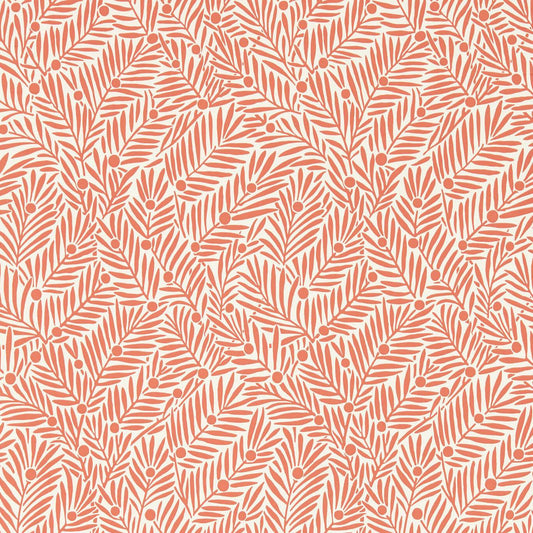 Yew & Aril Wallpaper - Watermelon - 217348 - Morris & Co - Premier Wallcovering